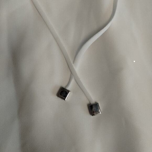 Calvin Klein Shear Blouse color White size Small - Picture 6 of 9